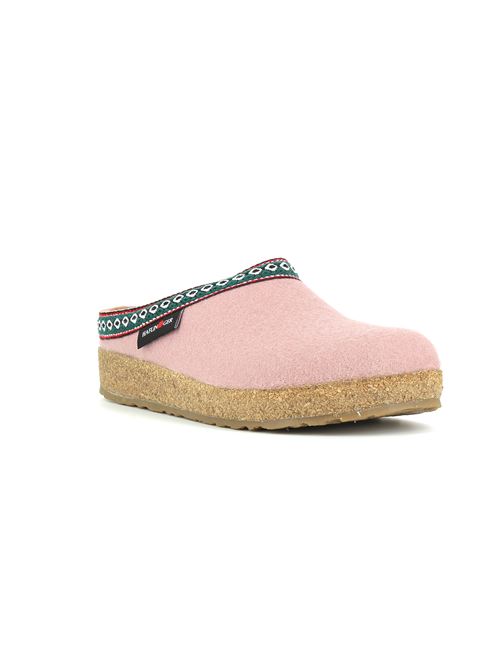 Grizzly Franzl pantofola in lana cotta rosa HAFLINGER | GRIZZLY FRANZL083